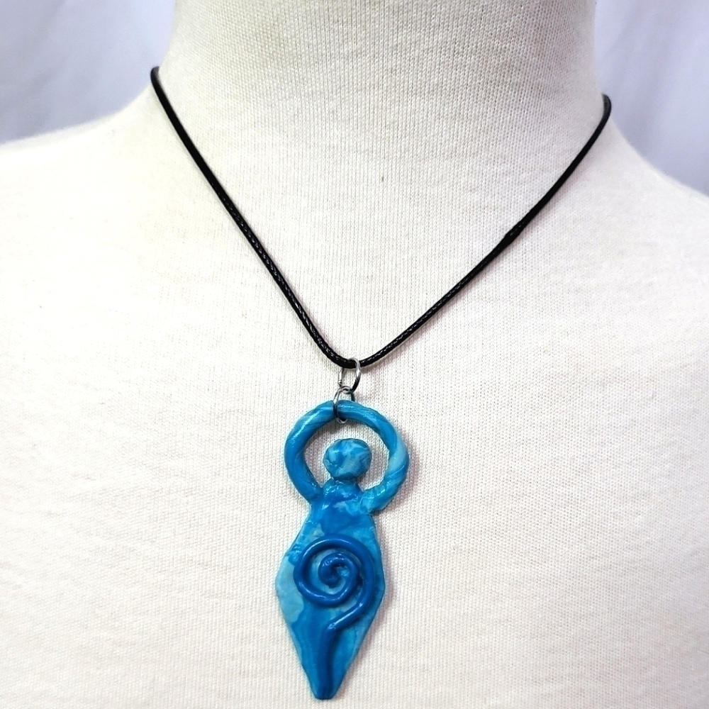 Handcrafted One Of A Kind Rustic Goddess Necklace